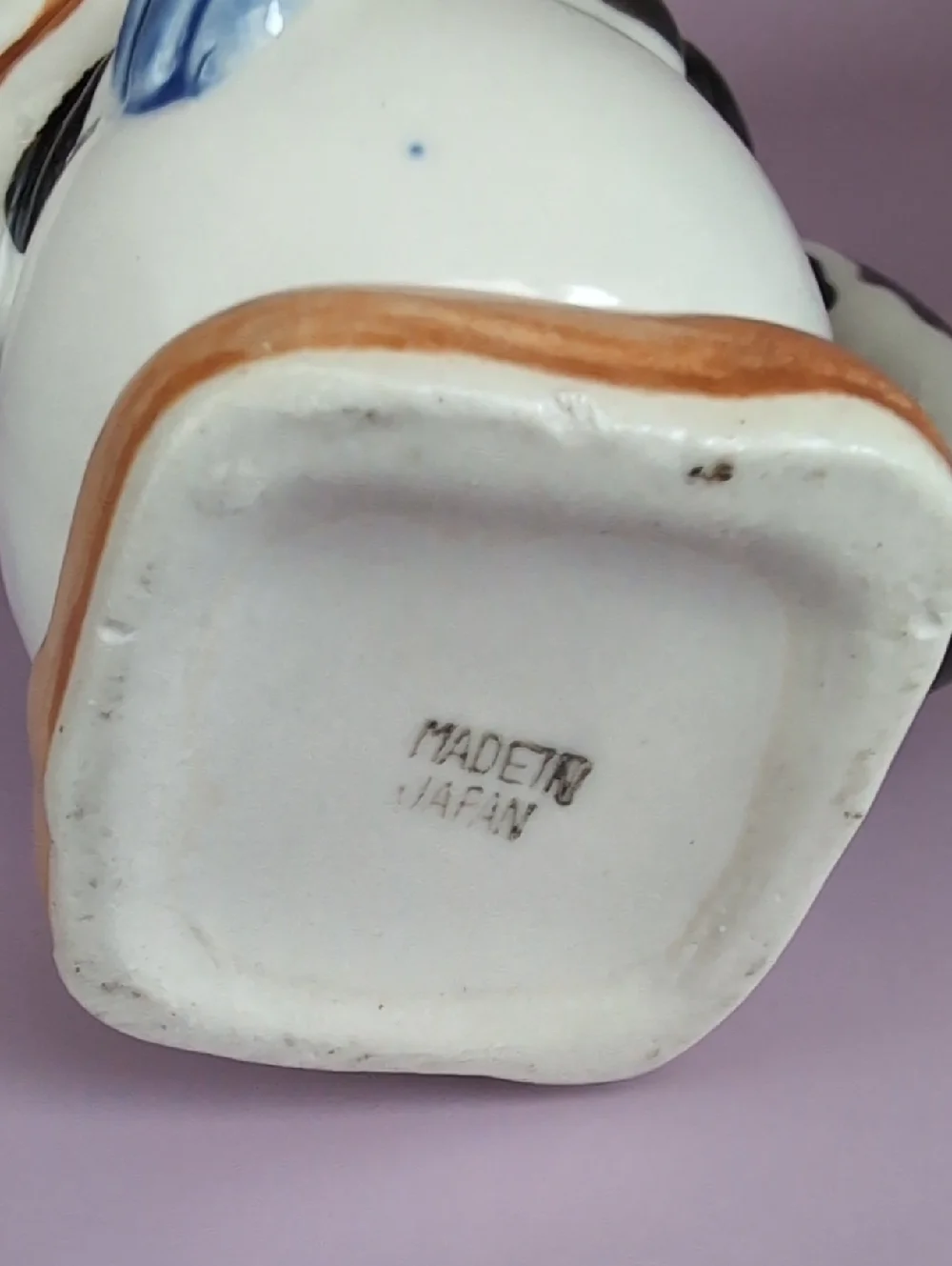 Vintage MICKEY MOUSE Figural Glazed Ceramic Pitcher Creamer Japan 1930s 1940s